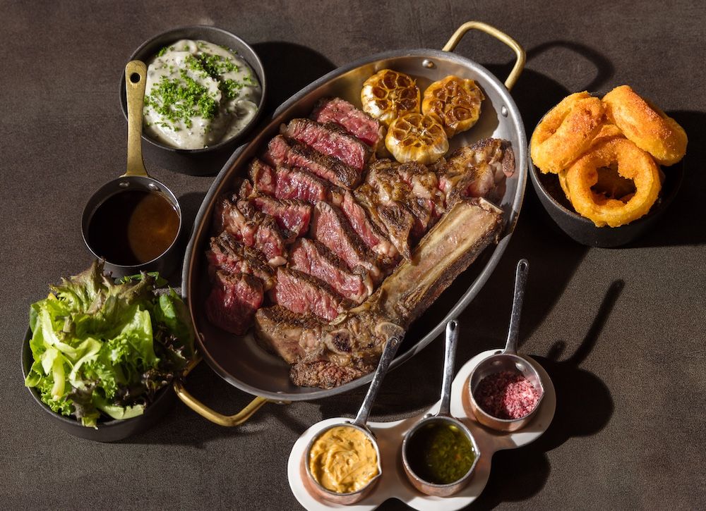 Expertly grilled steak at Level33, served as part of the Father's Day menu