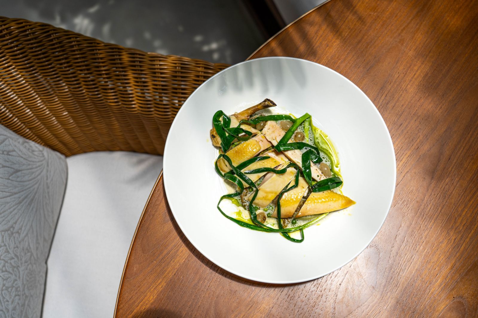 Chicken cooked in kombu and salt crust, available at Fysh at Edition