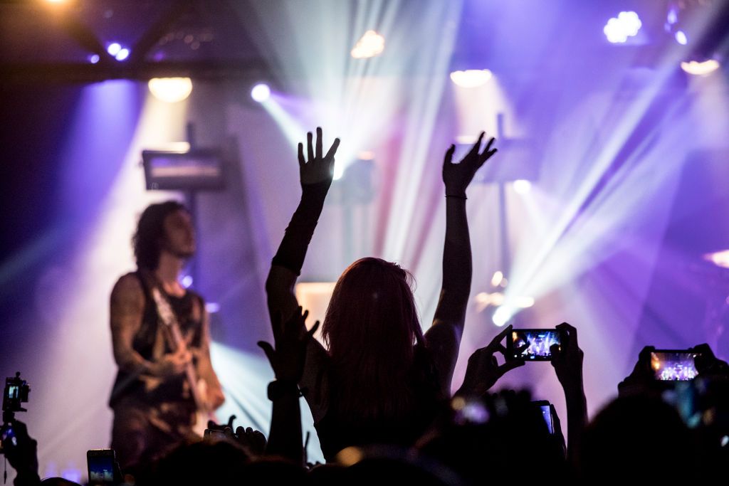 BARCELONA, SPAIN - MARCH 07: View of the crowd during the concert of Asking Alexandria at sala Razzmatazz 2 during Route Resurrection on March 7, 2017 in Barcelona, Spain. (Photo by Xavi Torrent/Redferns)