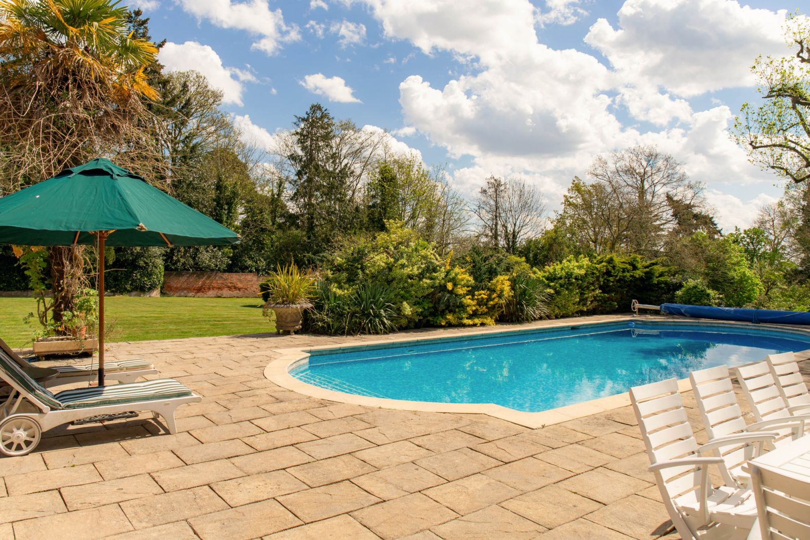 Abbots Mead's heated swimming pool