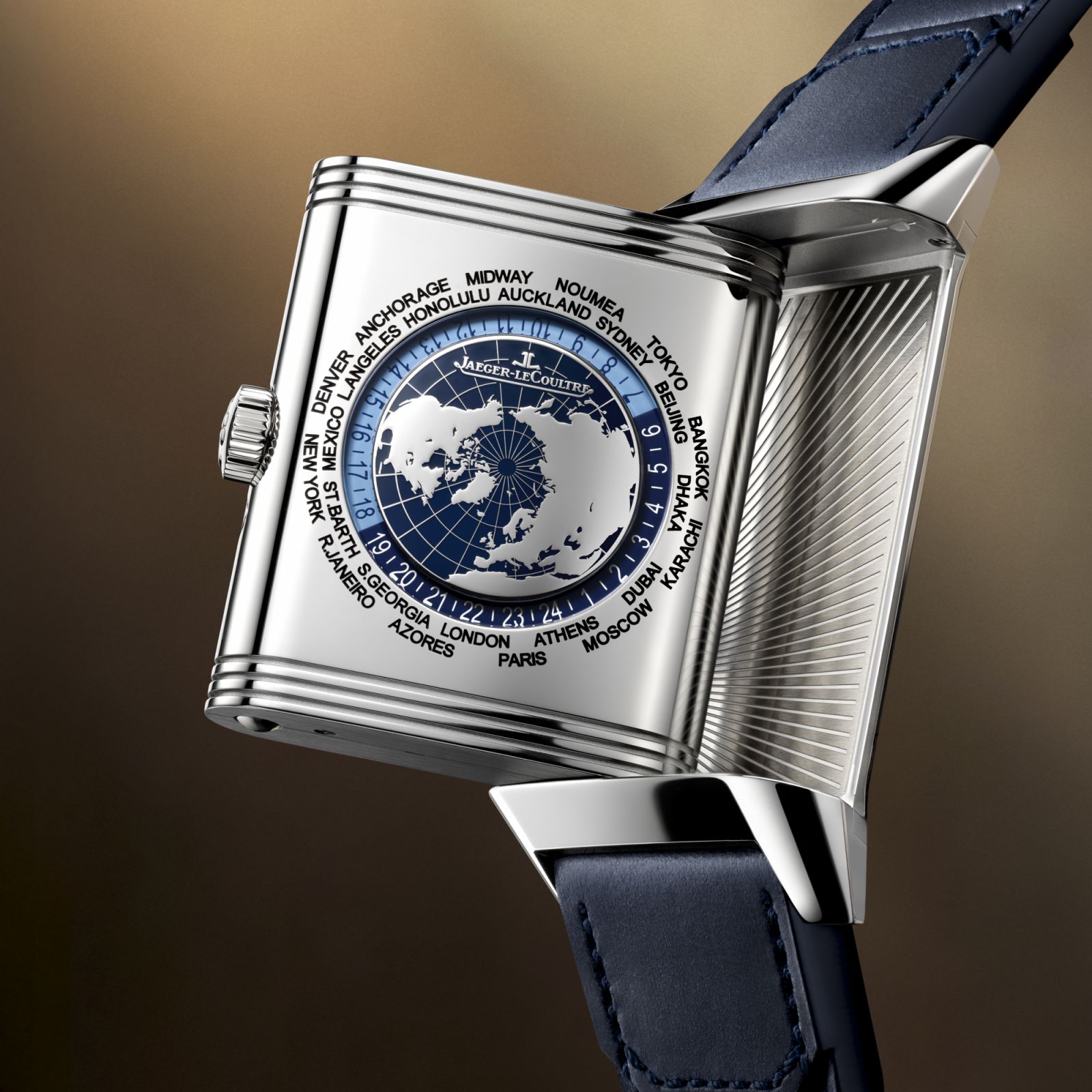 Reverso Tribute Geographic in steel (Photo: Jaeger-LeCoultre)