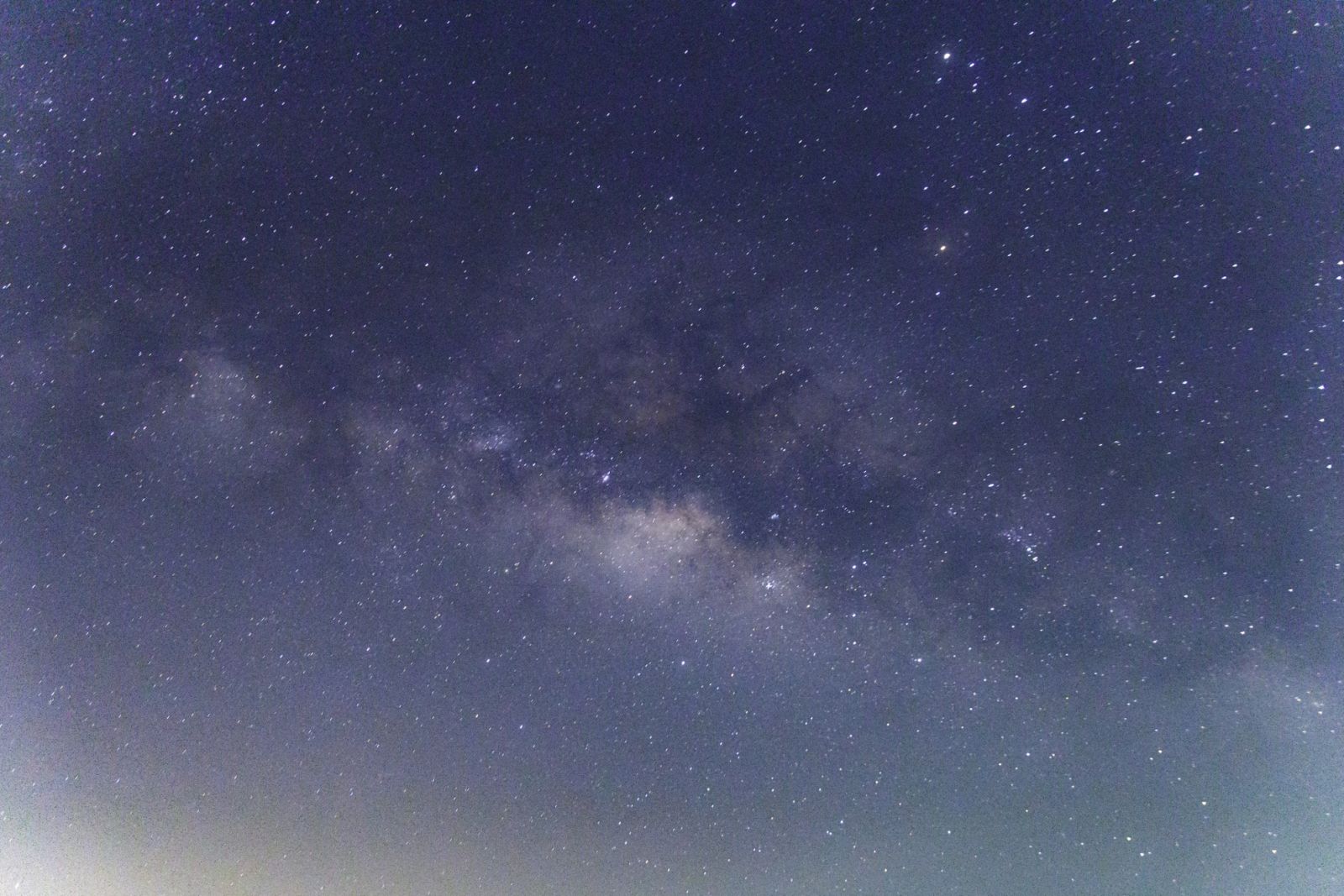 Milky way galaxy has stars and space dust in the universe.