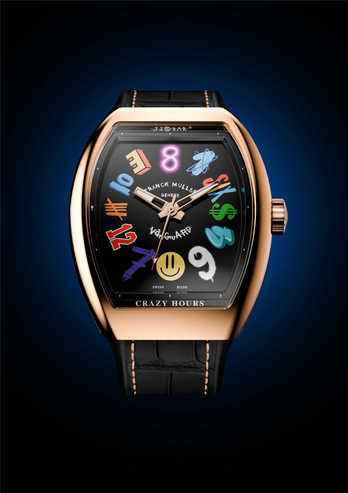 Franck Muller x Jisbar in 18-karat rose gold