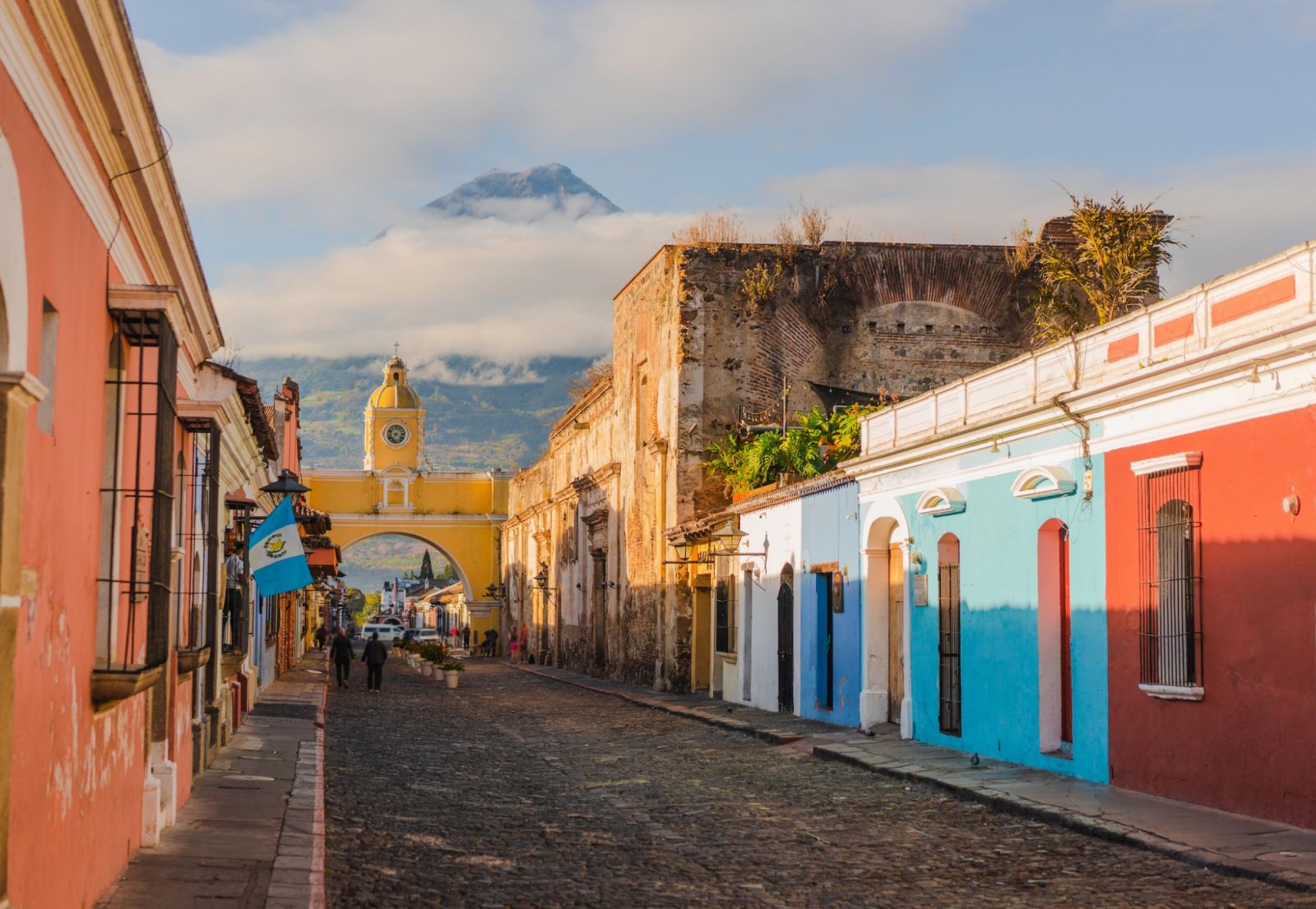 Santa Catalina Arch in Antigua, Guatemala Zacapa Rum
