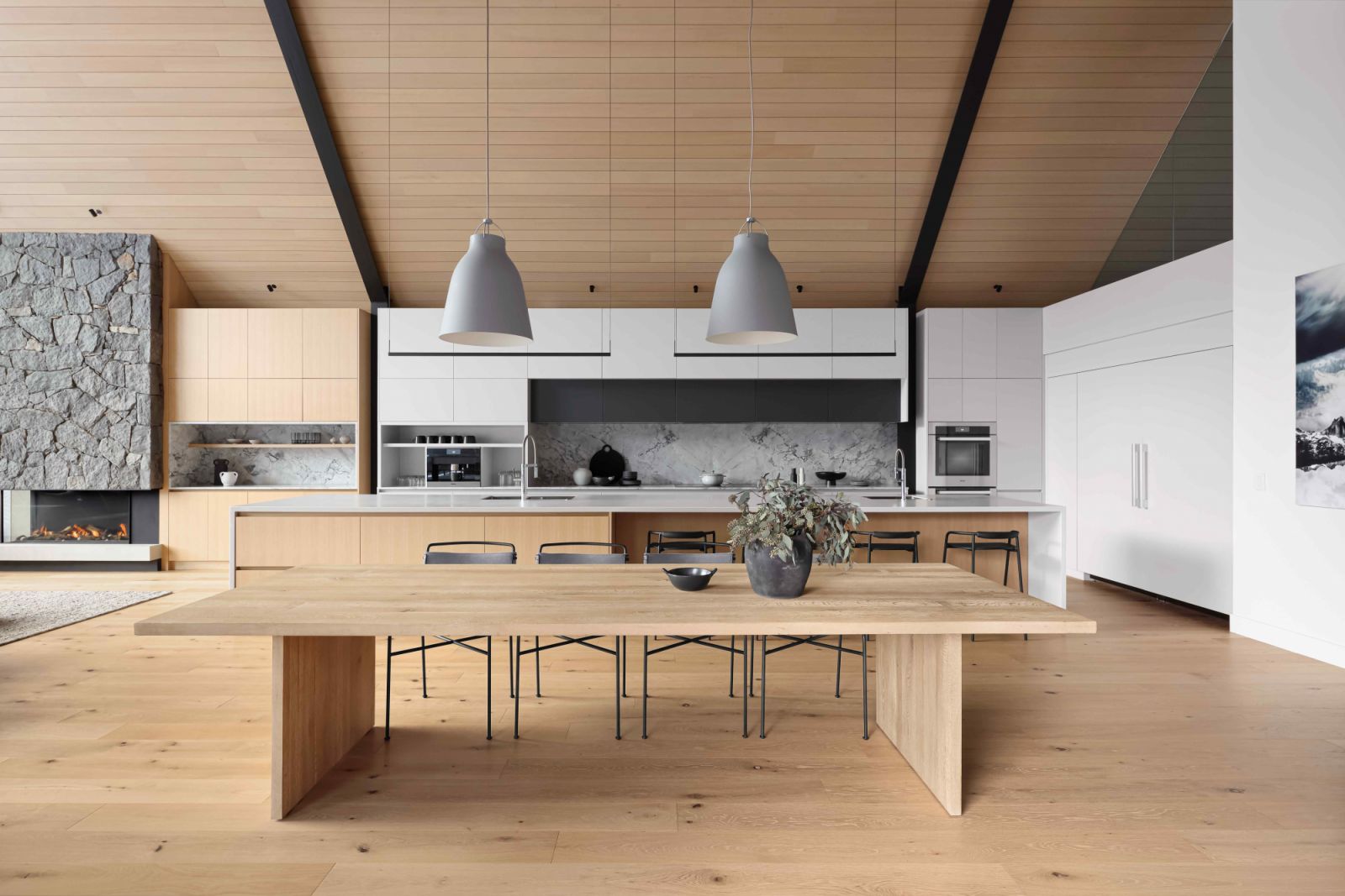 White oak, European touch flooring evokes minimalist elegance and warmth