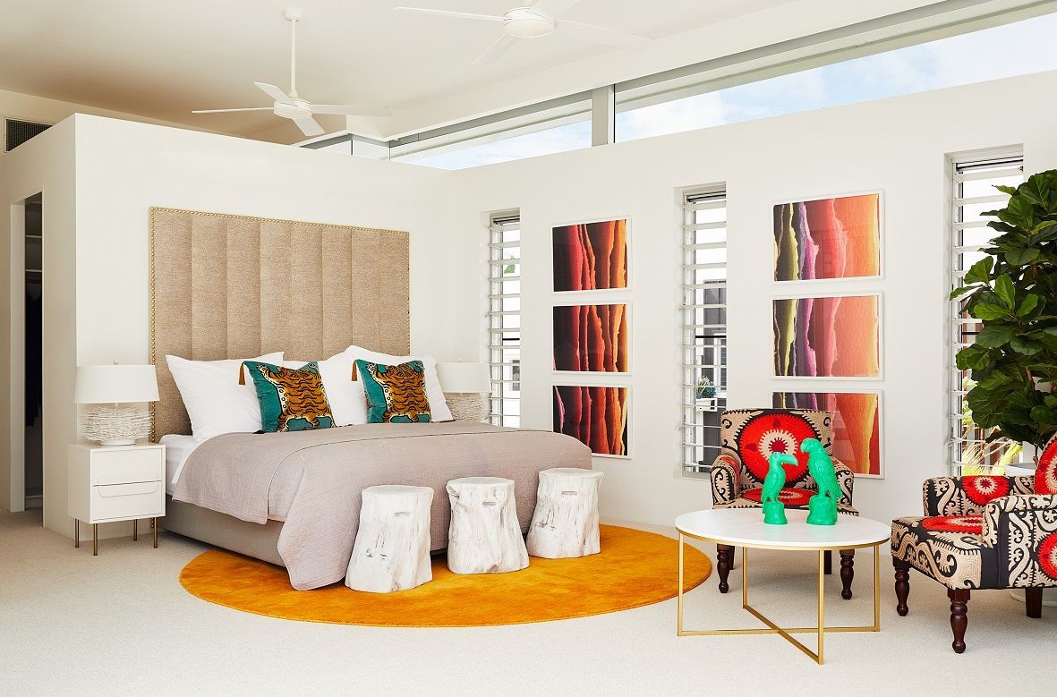 Soft tones provide clean backdrops for colourful furnishings and artworks (Photo: Alicia Taylor)