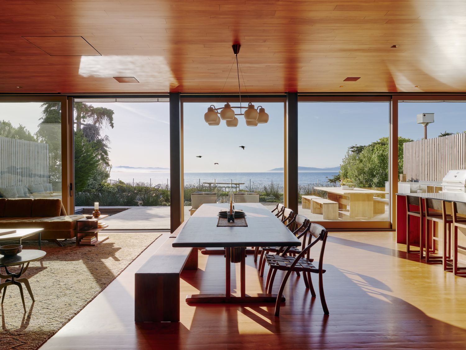 The home is made of local Monterey cypress that pays homage to Santa Cruz’s natural resilience (Photo: Joe Fletcher)