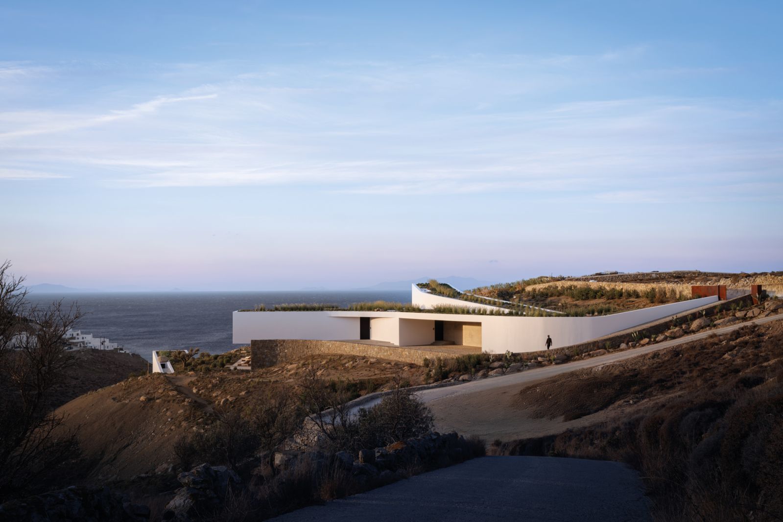 Aimasia Residence opens southward toward breathtaking views of the Aegean Sea (Photo: Mike Kelley)