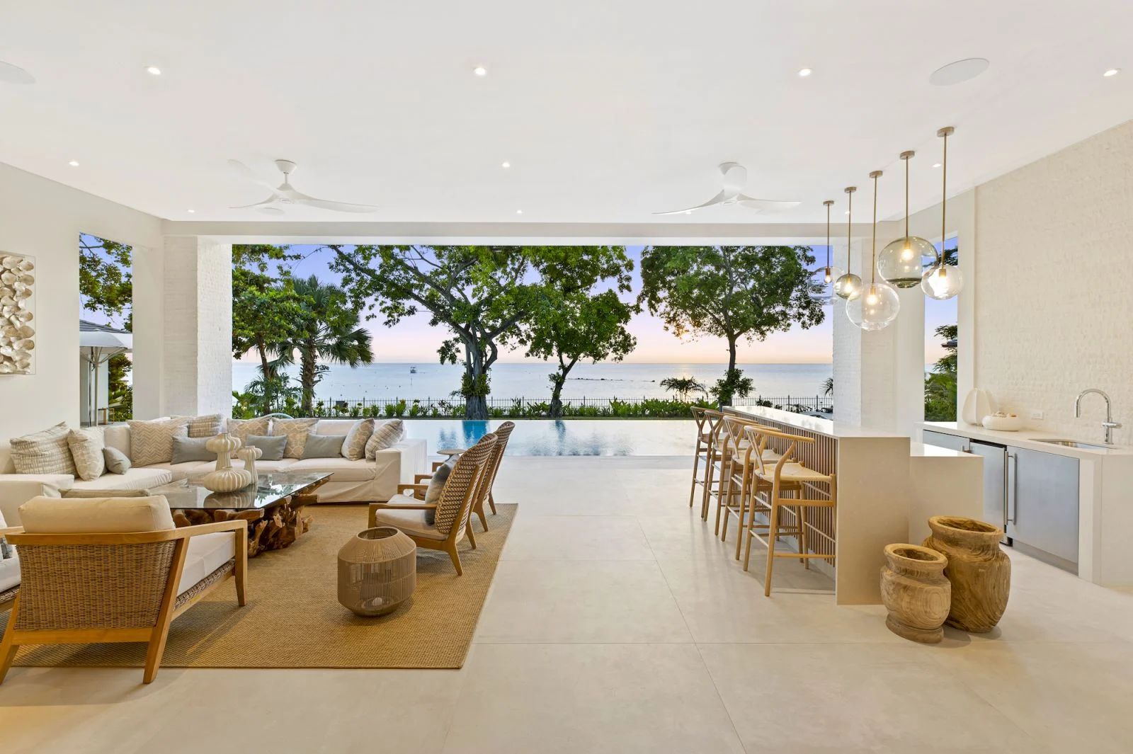A contemporary Caribbean villa that maximised its proximity to the coastline (Photo: One Caribbean Estates)
