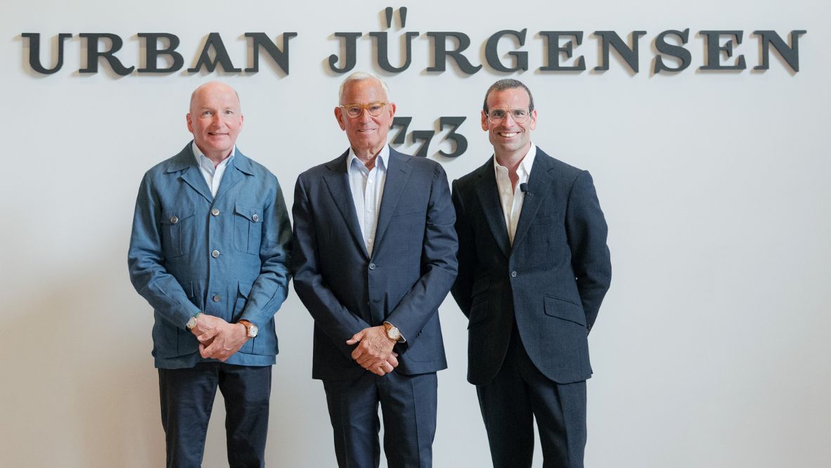 Kari Voutilainen, Andrew Rosenfield and Alex Rosenfield at the recent launch of Urban Jürgensen in Los Angeles
