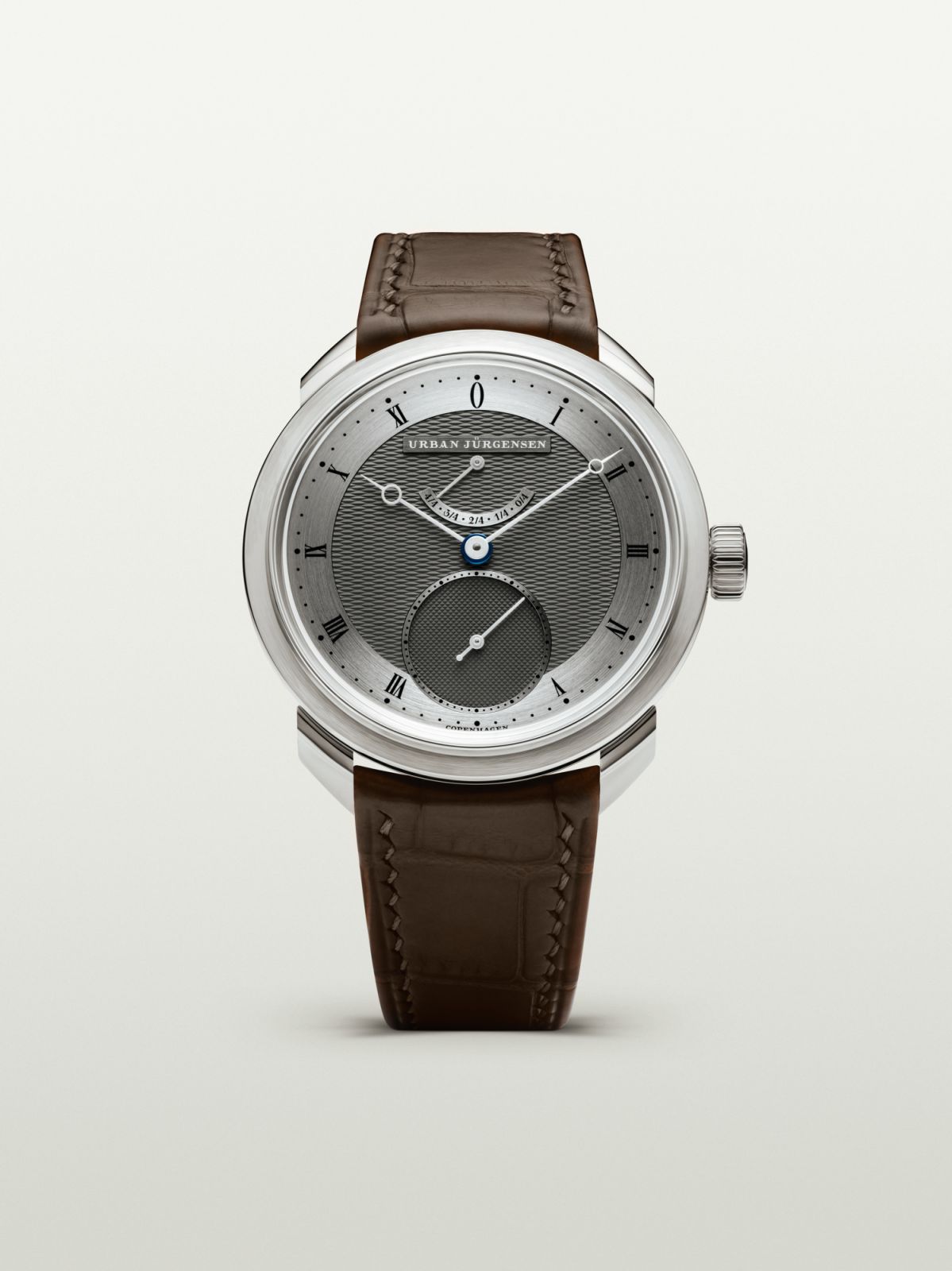 Urban Jürgensen UJ-1 in platinum with grey dial