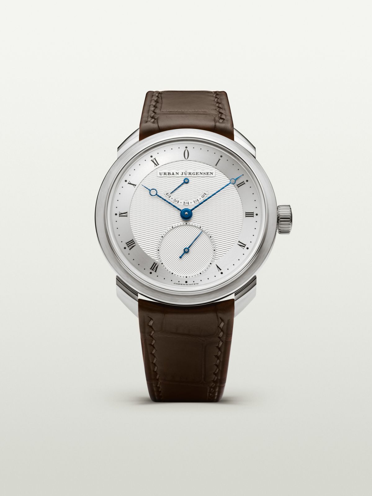 Urban Jürgensen UJ-1 in platinum with silver dial