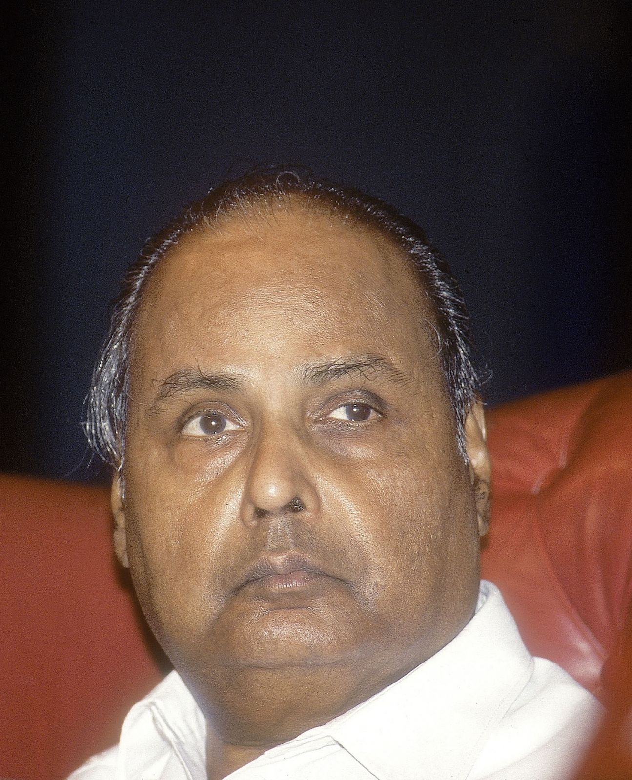 INDIA - APRIL 09: Dhirubhai H Ambani, Founder Chairman of Reliance Industries Limited ( Business, Mug Shot ) (Photo by Bhaskar Paul/The The India Today Group via Getty Images)