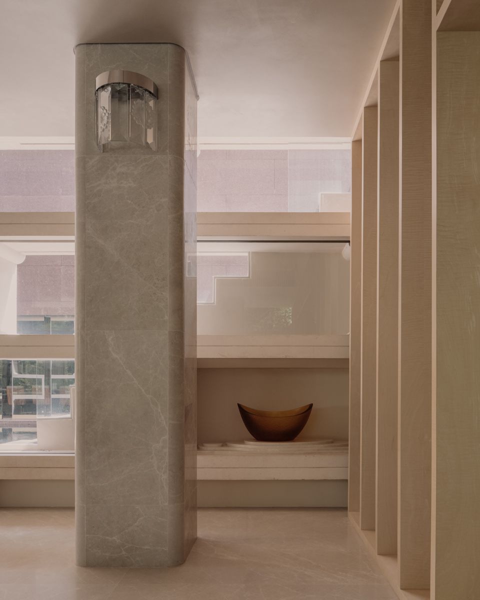 An heirloom basin takes pride of place in the living room
