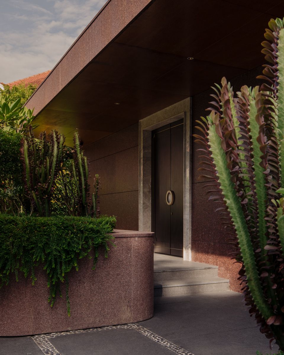 The front entrance porch
