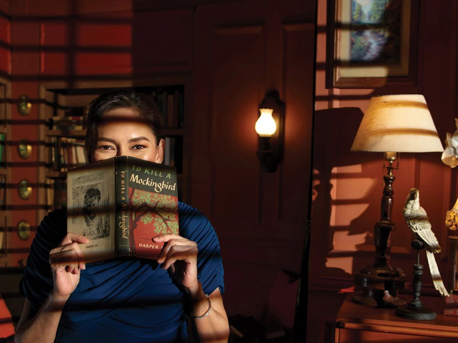 Tatler Mach '25 cover Senator Risa Hontiveros holding a book (Photo: Mark Nicdao/Tatler Philippines archives)
