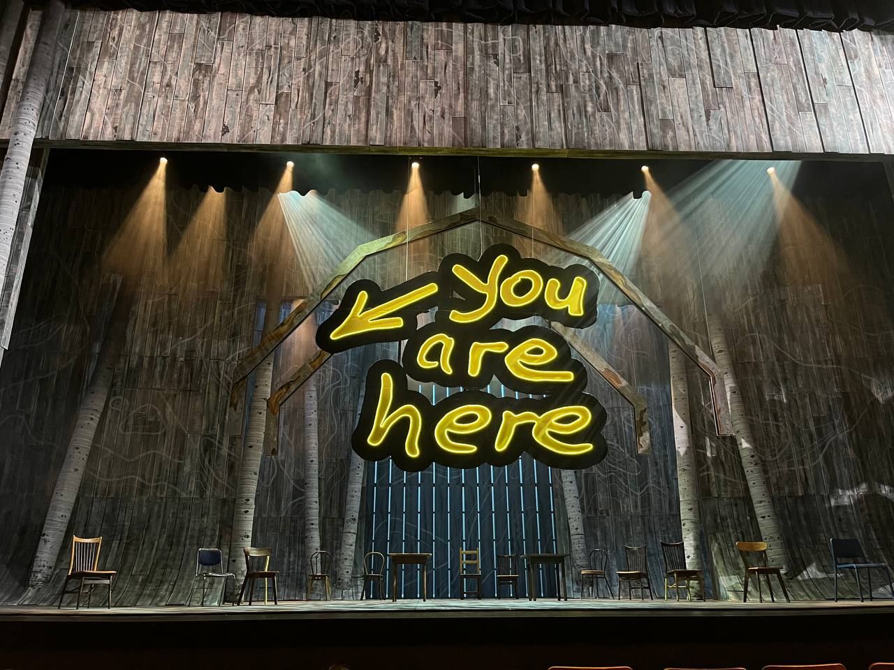 The initial set of ‘Come From Away’ (Photo: Gabriel Bohol)