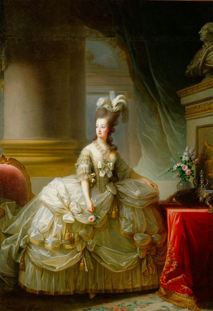 AUSTRIA - CIRCA 1778: Marie Antoinette, Archduchess of Austria, Queen of France, Daughter of Maria Theresia. Canvas by Elisabeth-Louise Vigee-Le Brun. (Photo by Imagno/Getty Images) [Marie Antoinette, Erzherzogin von Oesterreich, Koenigin von Frankreich (1755-1793), Tochter von Maria Theresia Joseph, 1778. Gemaelde von Elisabeth-Louise Vigee-Le Brun]