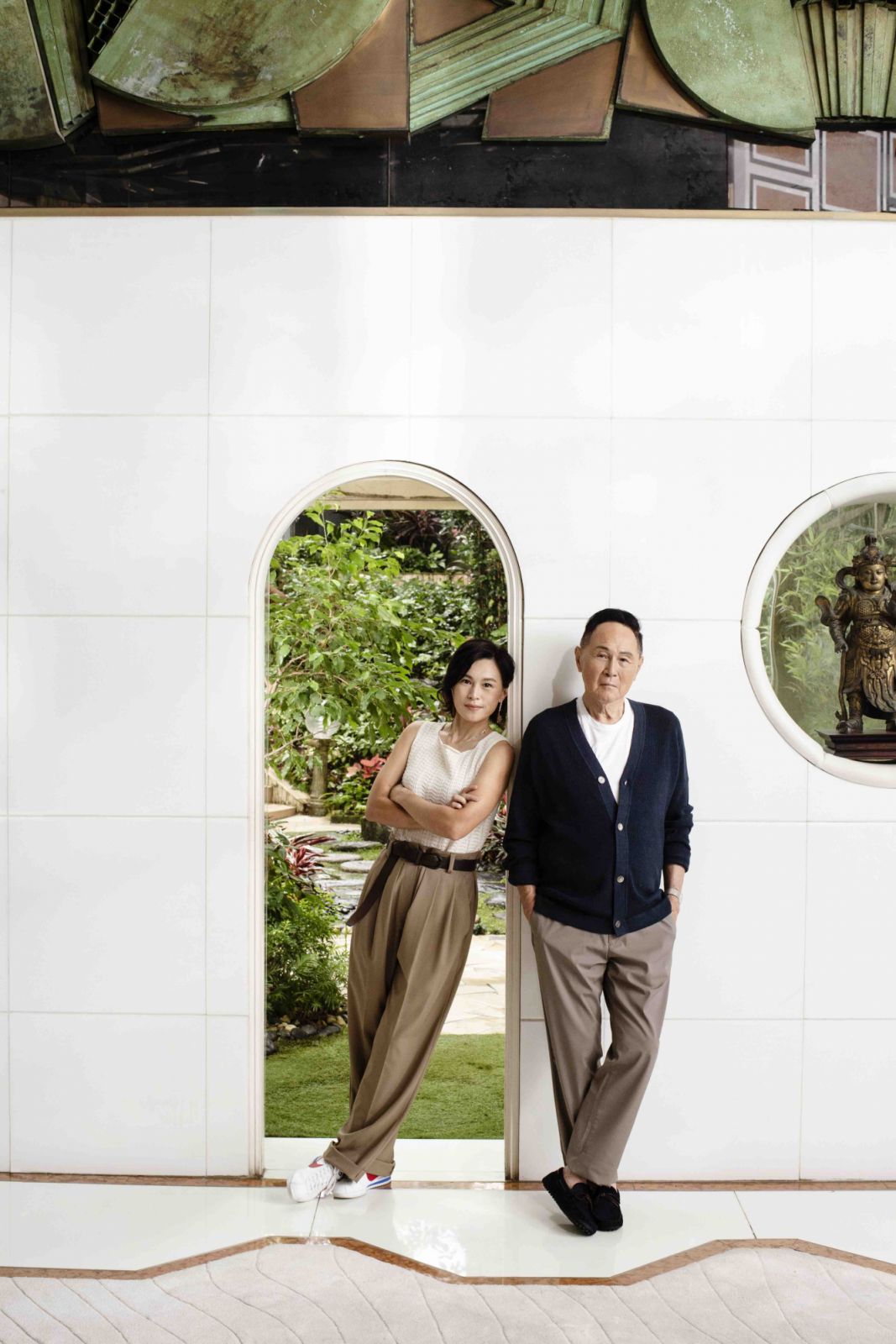 Chao with her father Cecil Chao (Photo: Amanda Kho for Tatler Hong Kong)