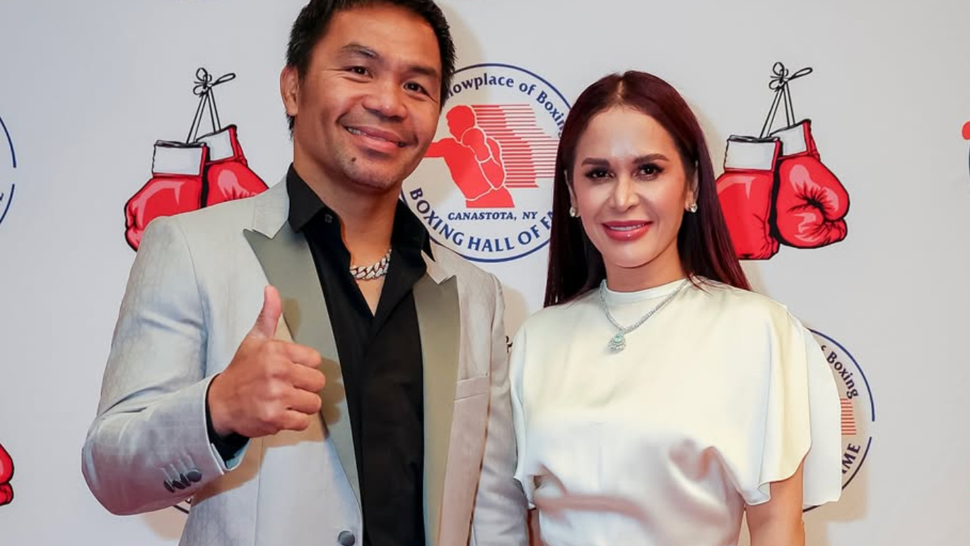 Manny Pacquiao with wife, Jinkee (Photo: Instagram / Manny Pacquiao)