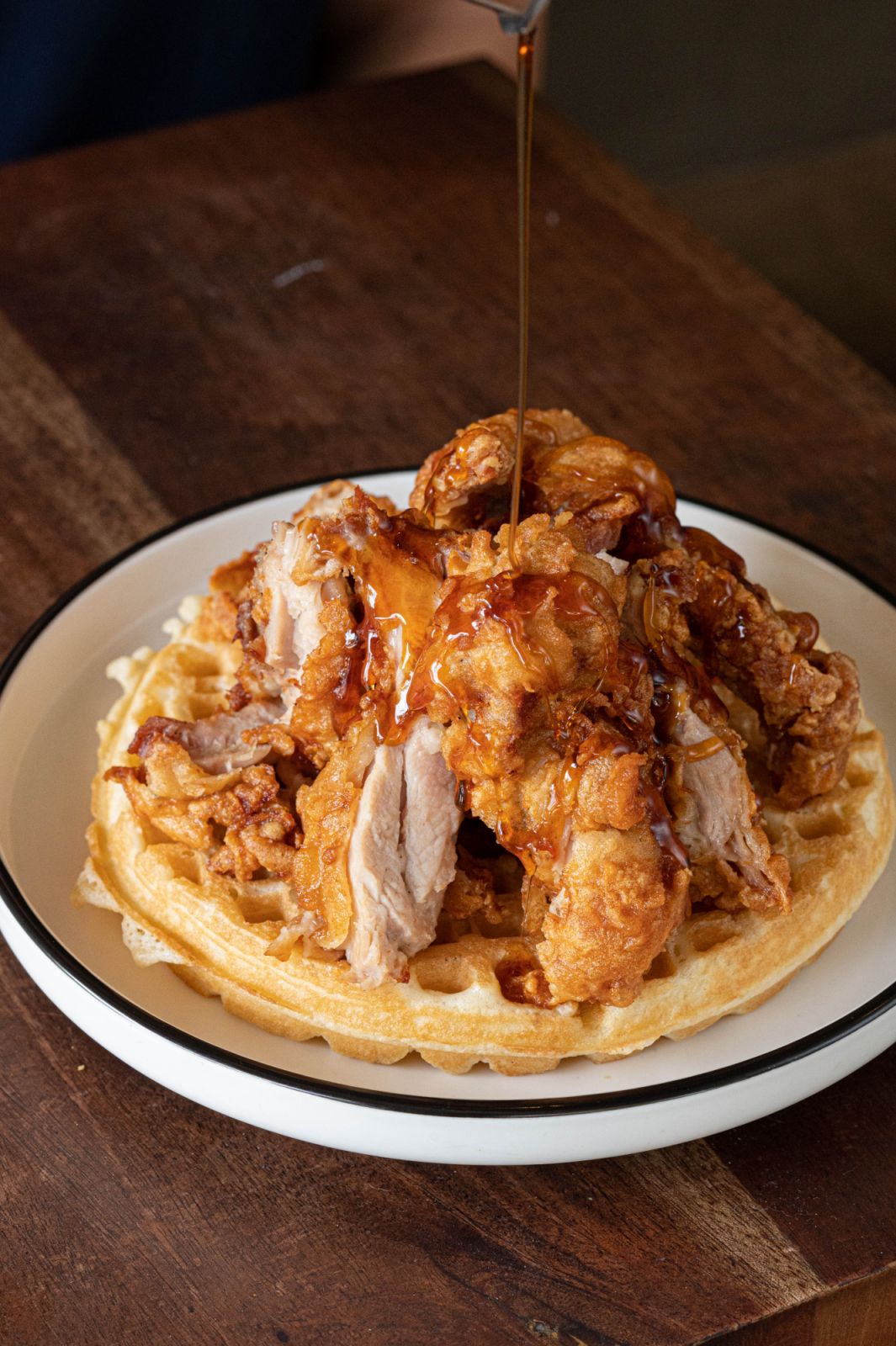 Best work-friendly cafés - Legazpi Village and Salcedo Village - The Black Bean Chicken and Waffle
