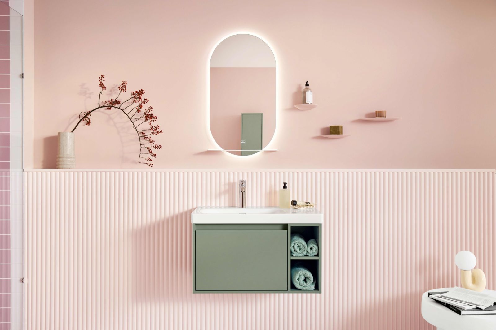 The Skyla collection scales seamlessly to any bathroom scenario for for countless individual expressions