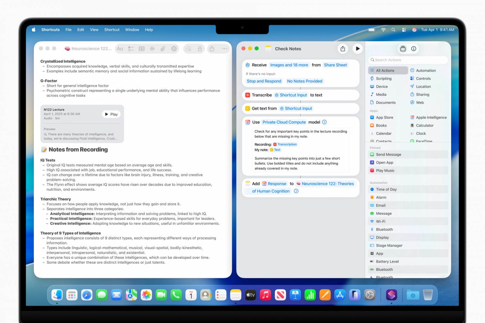 Shortcuts are supercharged with Apple Intelligence, allowing users to tap directly into Apple Intelligence models (Photo: Apple)