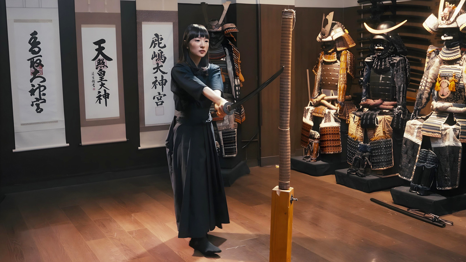 Kondo even channelled her inner samurai