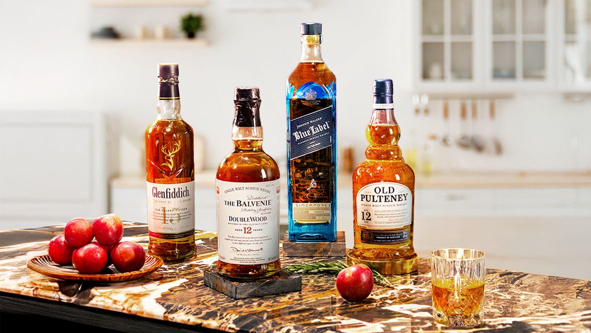 Discover Glenfiddich, The Balvenie, Old Pulteney and more—over 3,000 premium bottles available on iShopChangi