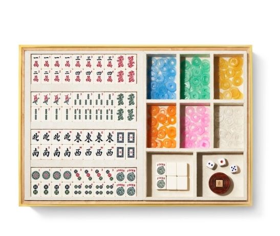 Aerin Shagreen Mahjong Set