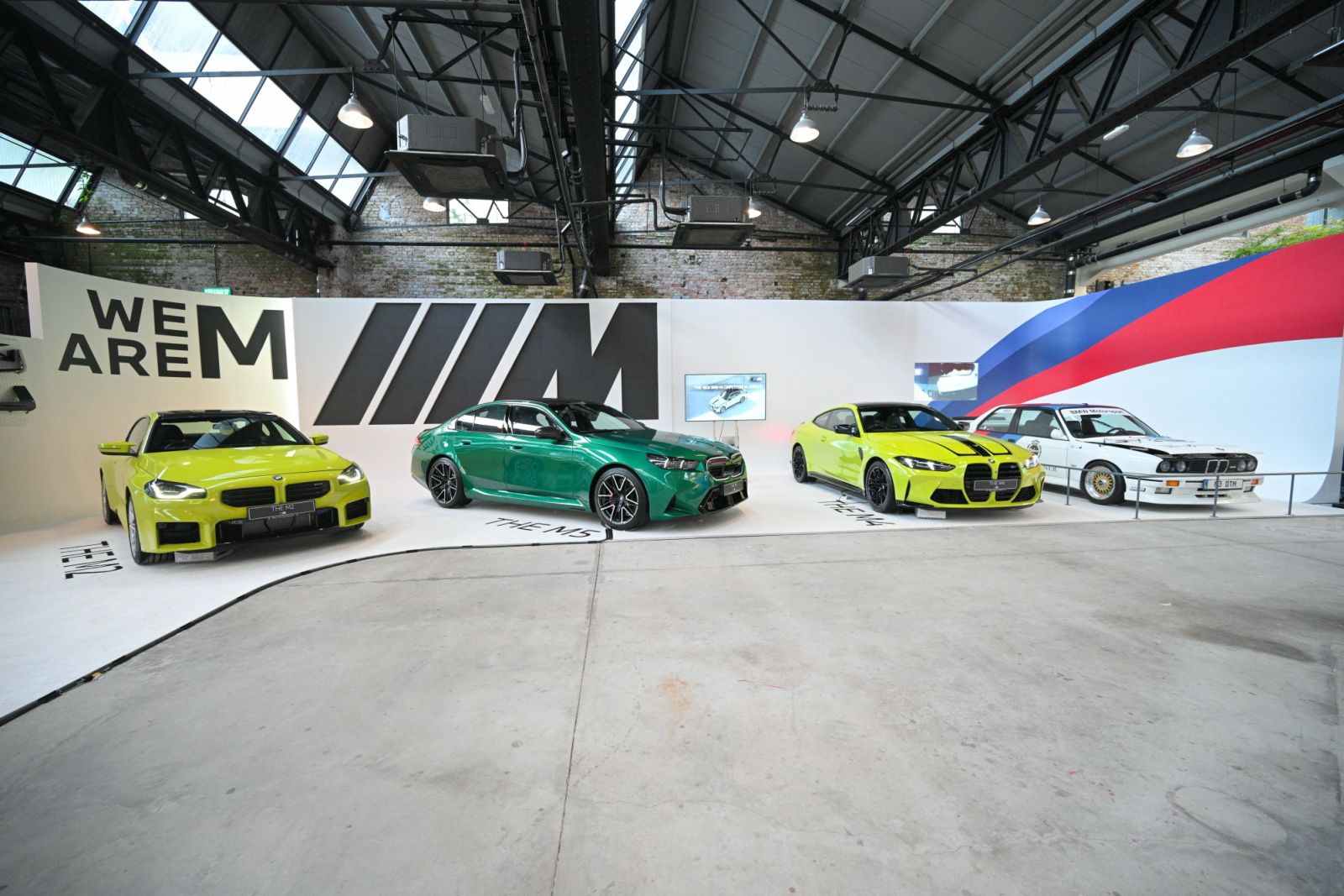 The lineup of the BMW cars at MY BMW World 2025