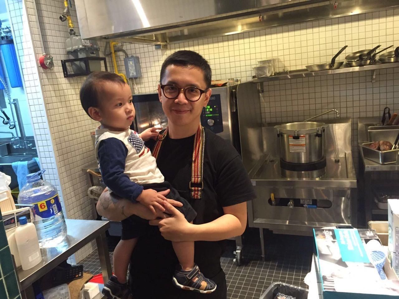 Father's Day messages from chefs | Nicco Santos and his children | Photo: courtesy of Nicco Santos