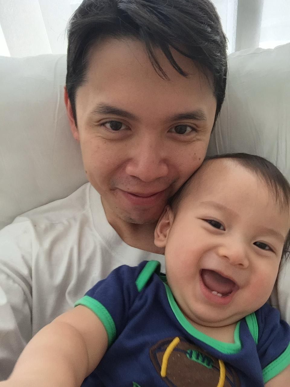 Father's Day messages from chefs | Nicco Santos and his children | Photo: courtesy of Nicco Santos