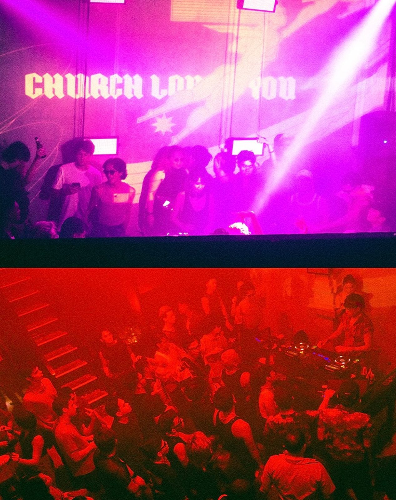 Scenes from queer nightlife, spotlighting a Church party (Photo: Instagram / Church Loves U)