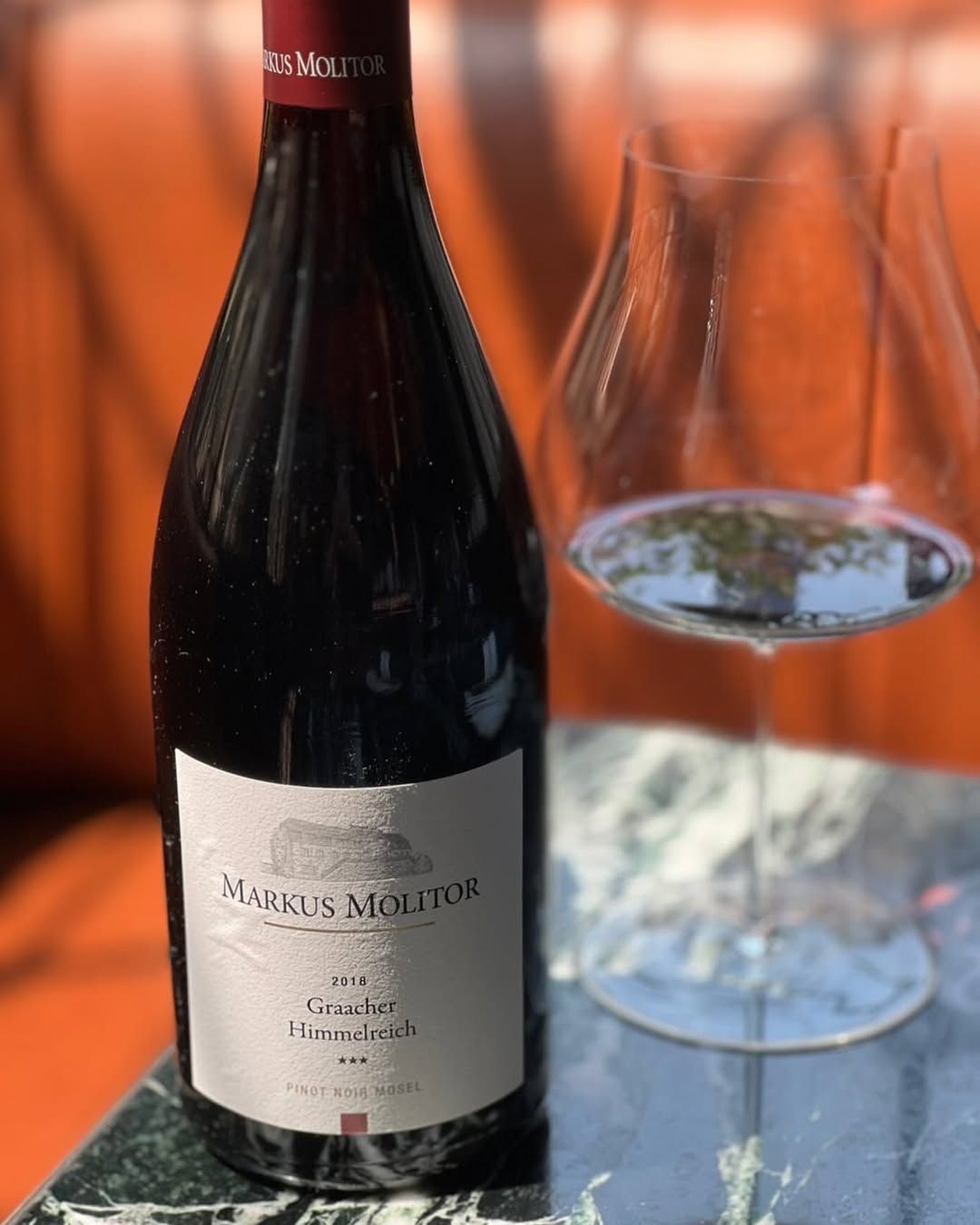 Markus Molitor Graacher Himmelreich pinot noir from Mosel, Germany (Photo: Instagram/@thewinemerchant_silom) red burgundy wine