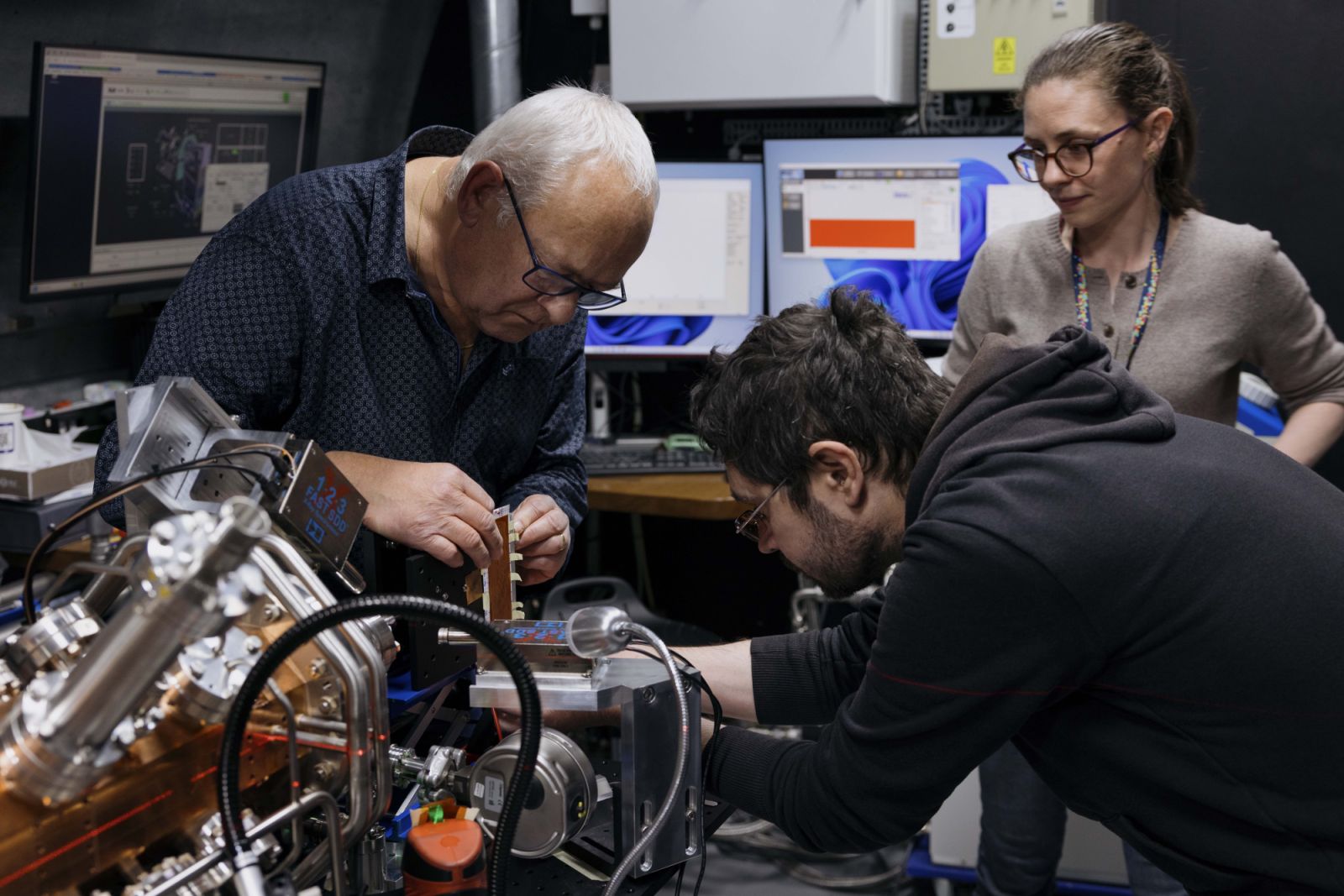 Scientists working on a mini proton accelerator that will feature in an exhibition at CERN’s Science Gateway. The incredible discoveries made at CERN, the planet’s largest particle physics laboratory, have changed the world.
