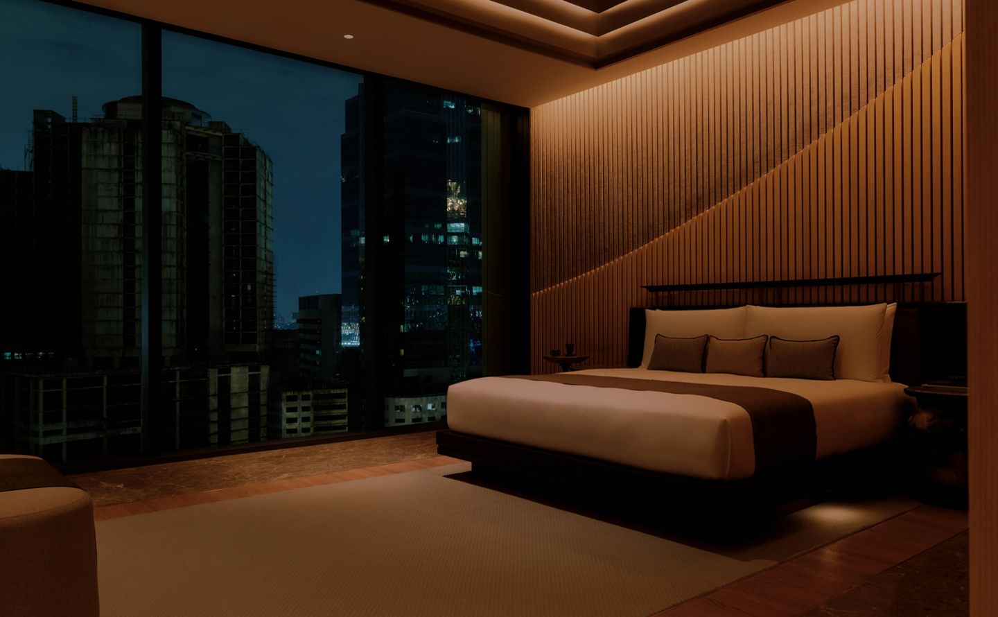 Aman Suite ห้องสวีทซิกเนเจอร์ของโรงแรม Aman Nai Lert Bangkok การออกแบบเน้นความโอ่อ่าและฟังก์ชั่นการใช้งานที่ยืดหยุ่นในสไตล์เรสซิเดนซ์ (ภาพ: Aman Nai Lert Bangkok)