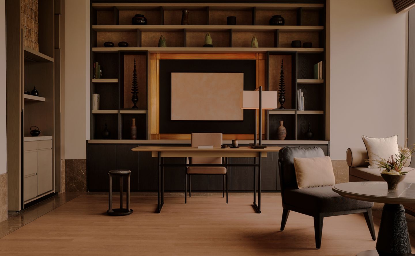 Aman Suite ห้องสวีทซิกเนเจอร์ของโรงแรม Aman Nai Lert Bangkok การออกแบบเน้นความโอ่อ่าและฟังก์ชั่นการใช้งานที่ยืดหยุ่นในสไตล์เรสซิเดนซ์ (ภาพ: Aman Nai Lert Bangkok)
