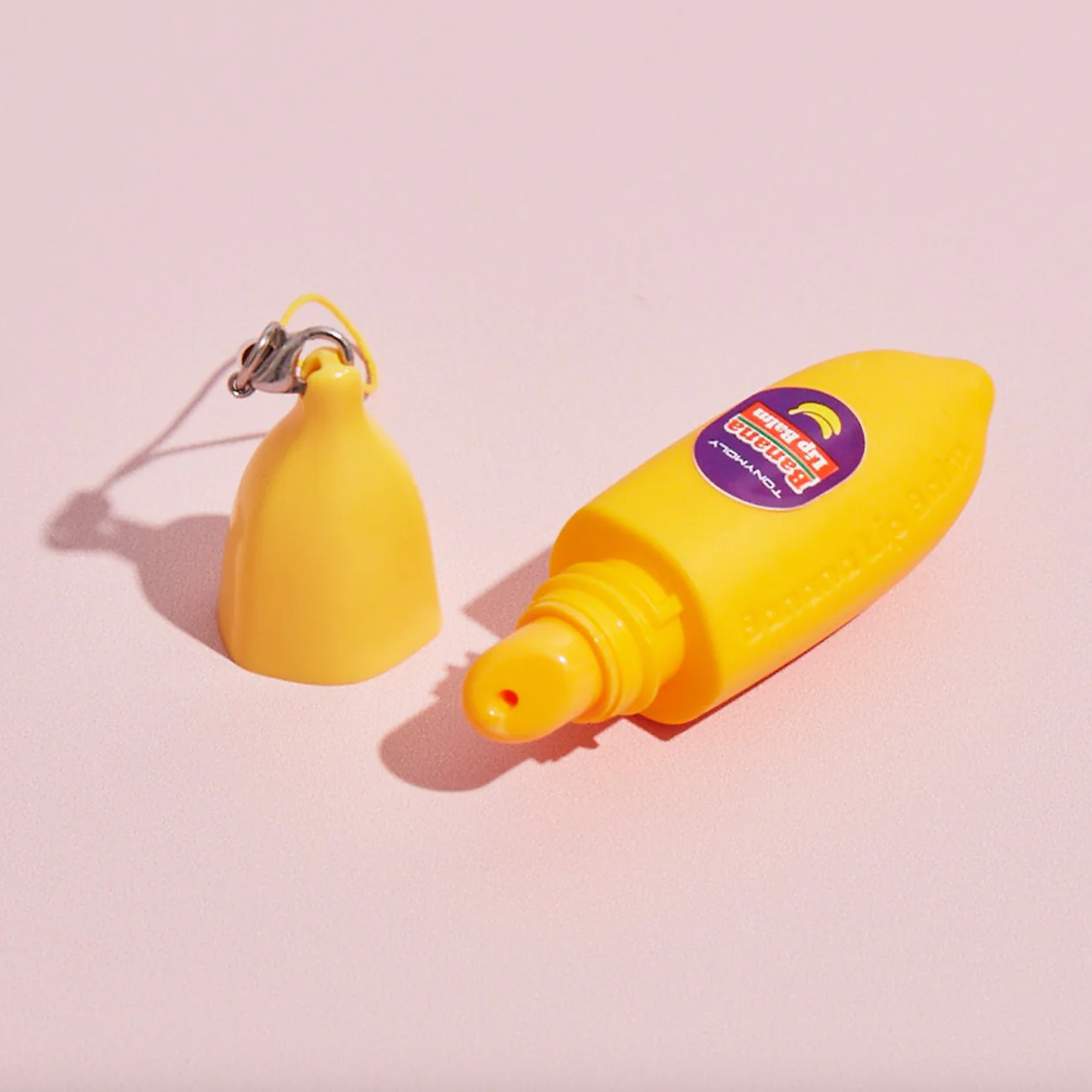 TonyMoly Magic Food Dalcom Banana Keychain Lip Balm