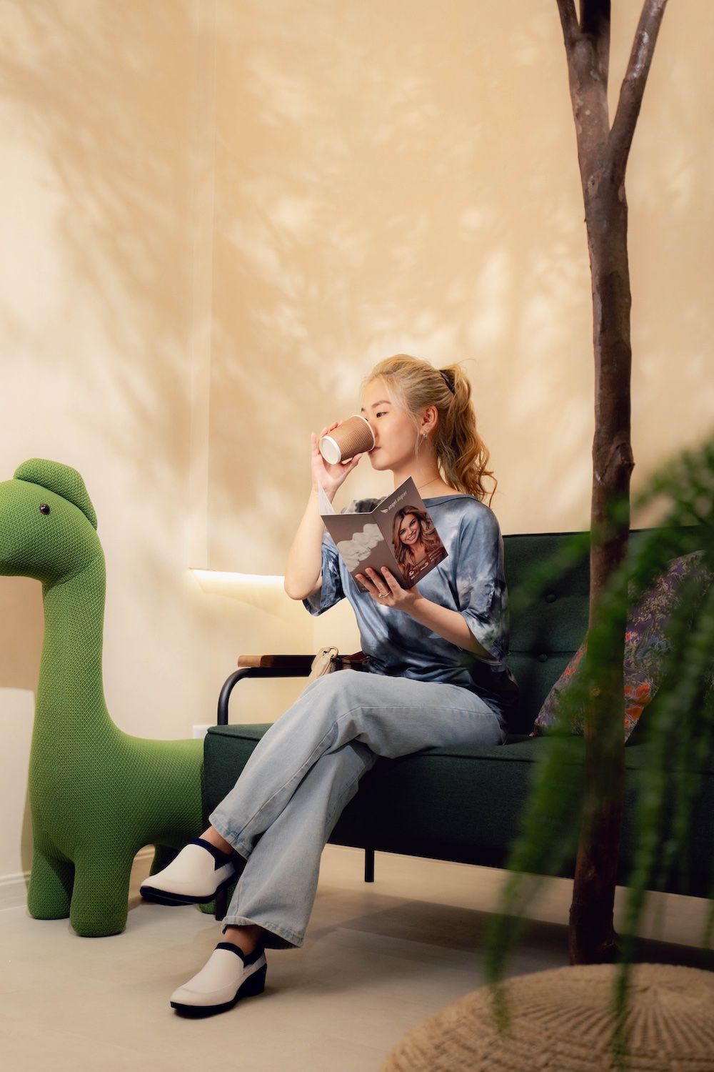 A comfortable waiting room area with