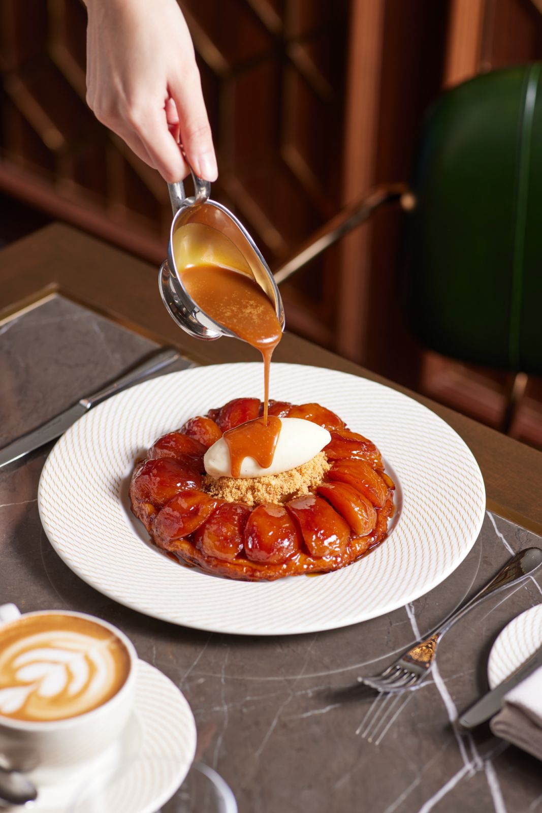 Their famous apple tarte tartin (Image: Gordon Ramsay Bar & Grill)