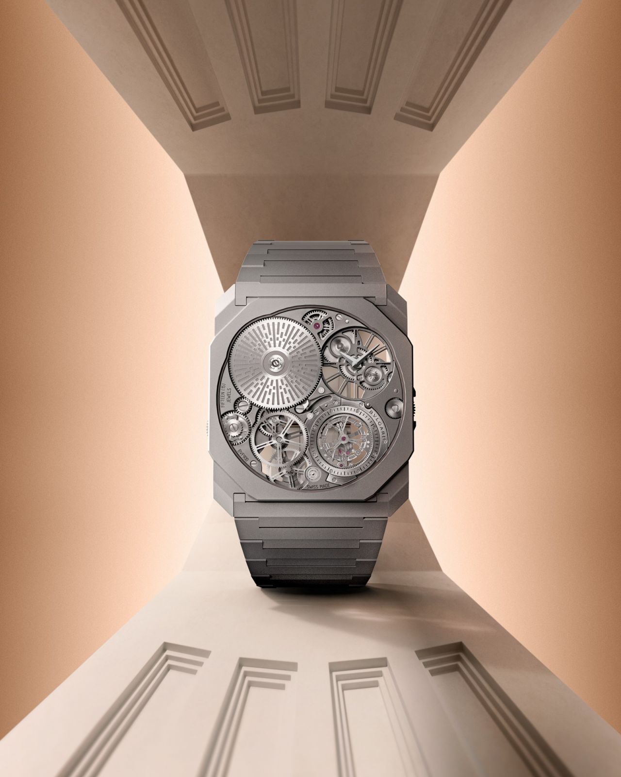 Octo Finissimo Ultra Tourbillon at just 1.85mm thick (Photo: Courtesy of Bvlgari)