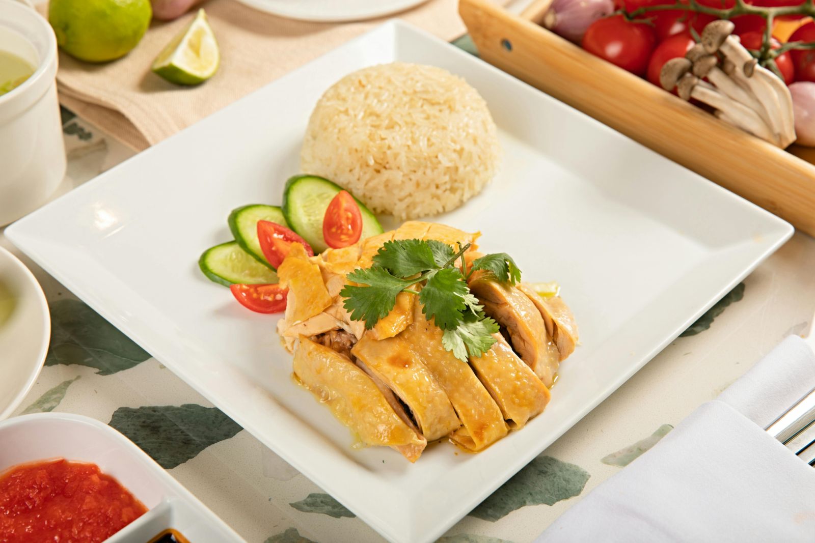 Hainanese chicken rice