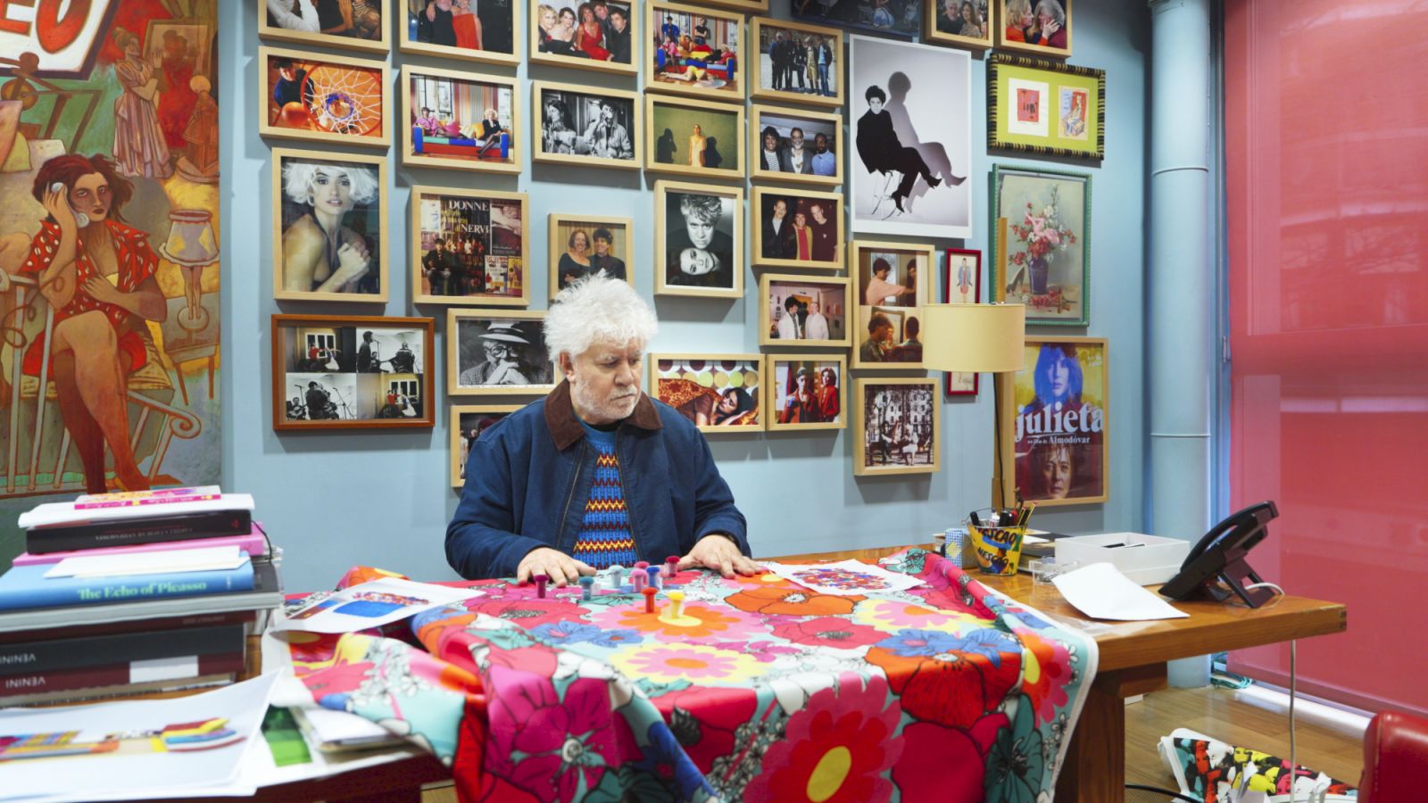 Oscar-winning director Pedro Almodóvar, accompanied by stills from his iconic films, brought his vivid cinematic language into the design world with striking visual impact