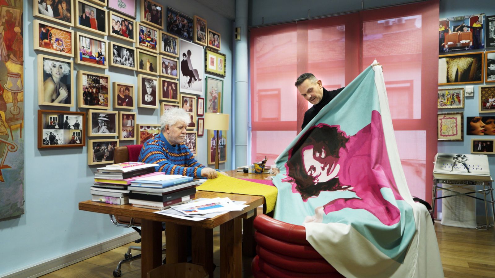 Pedro Almodóvar workshopped the Roche Bobois upholstery using still images from his films