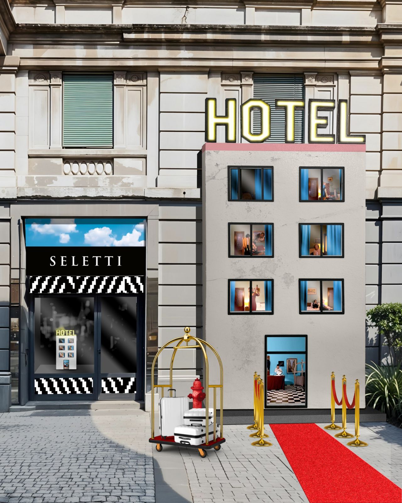 Seletti’s “Hotel Voyeur” installation at Milan Design Week 2025