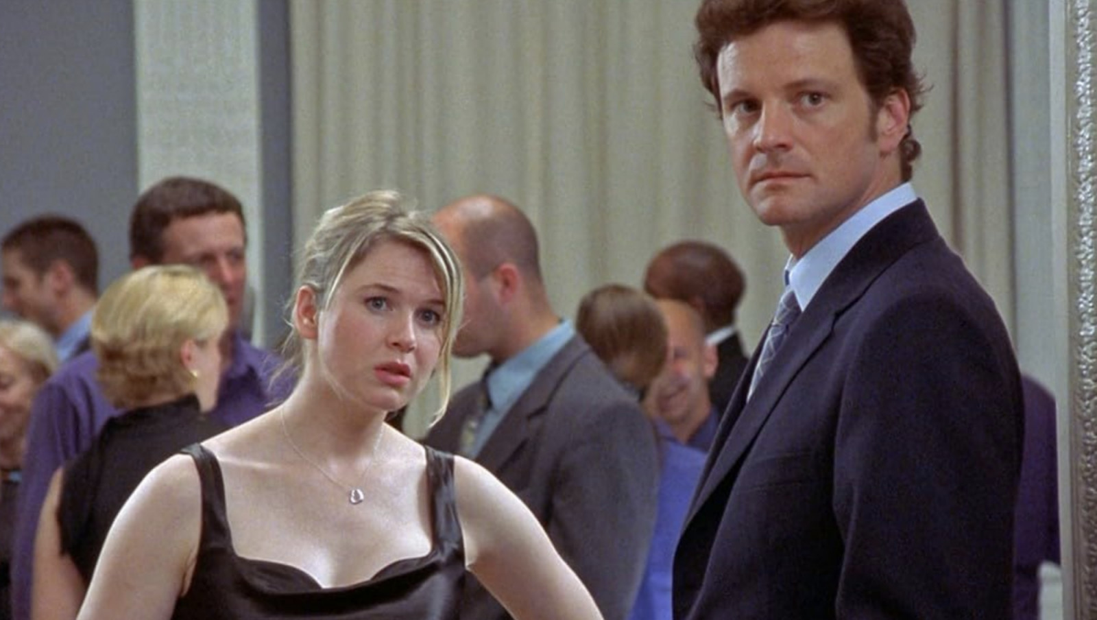 Bridget Jones’s Diary (2001) Bridget Jones, thirty-something single woman in London, decides to start keeping a diary while she searches for love. Directed by Sharon Maguire, the film stars Renée Zellweger, Colin Firth and Hugh Grant (Photo: IMDb)
