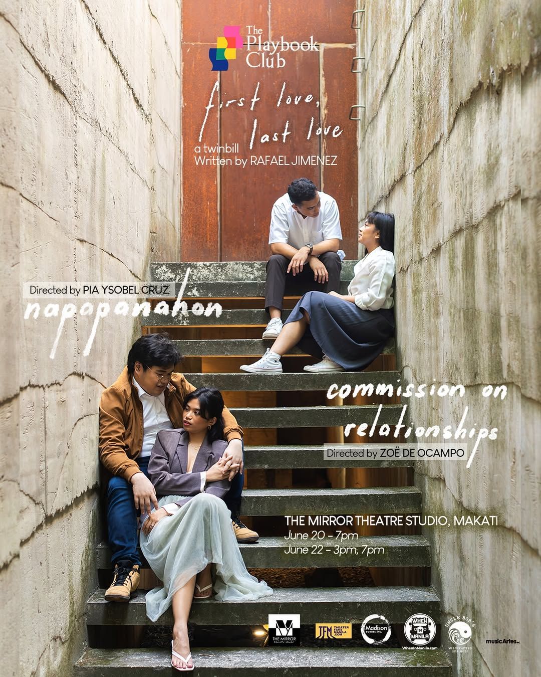 The poster for The Playbook Club’s ‘First Love, Last Love: A Twinbill’ (Photo: Instagram/The Playbook Club)