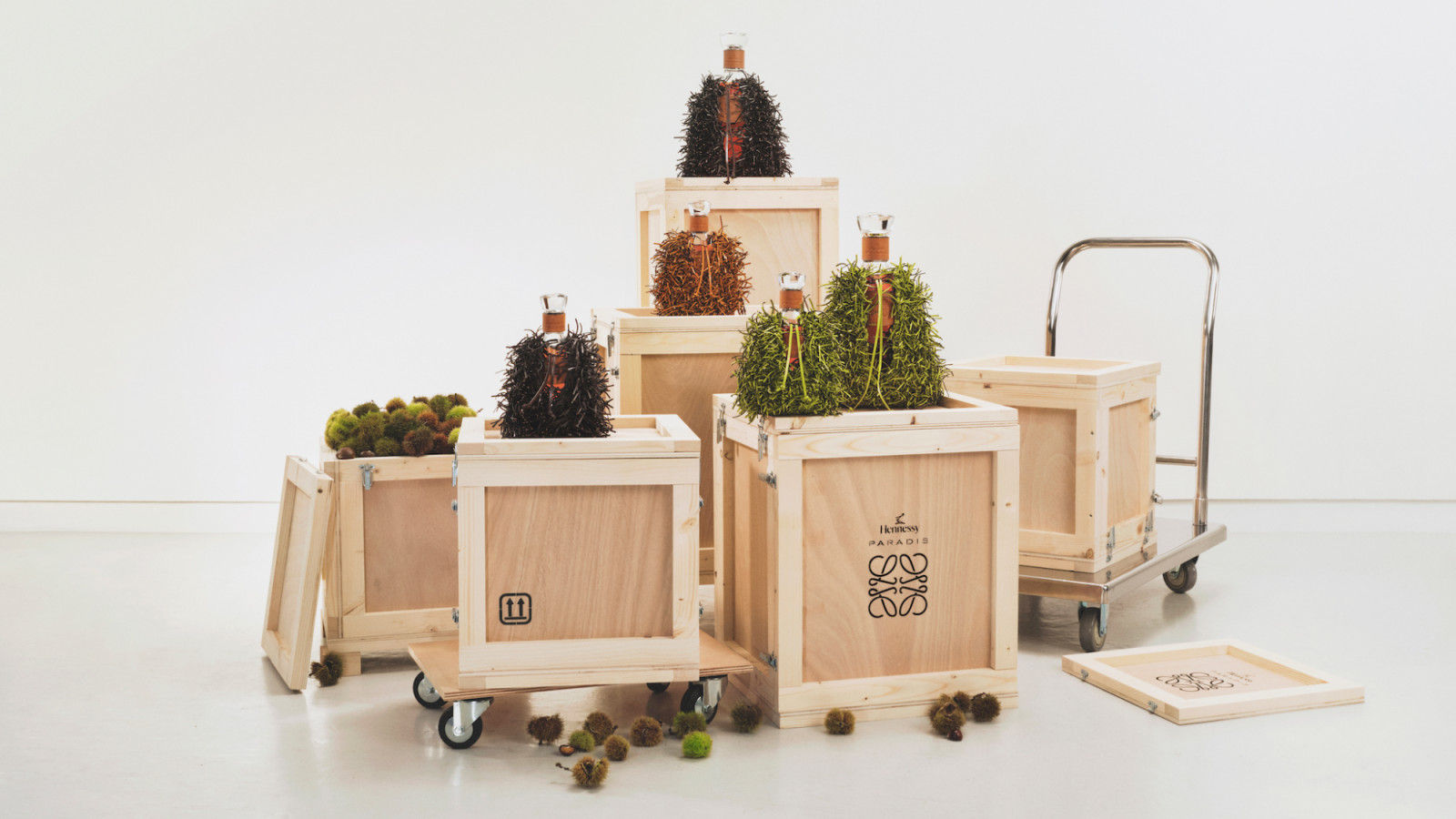 This exciting inaugural collaboration between Hennessy and Loewe transforms the luxurious spirit into a unique objet d’art