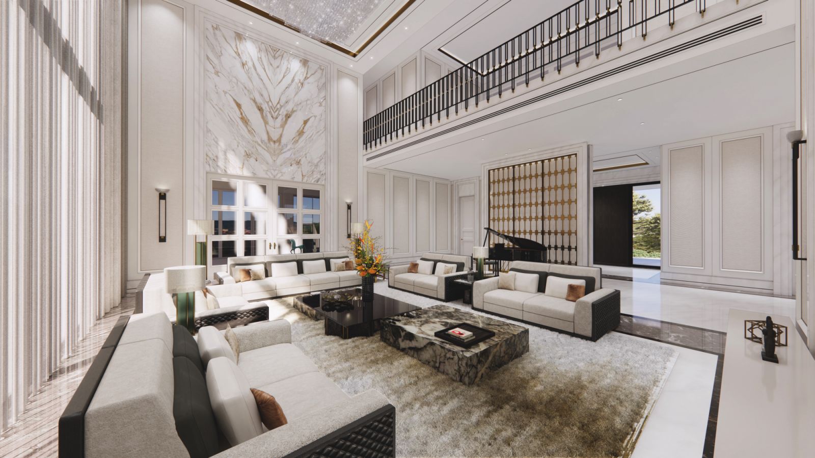 Elegant interiors at Sentosa Cove, diligently crafted by Another Level